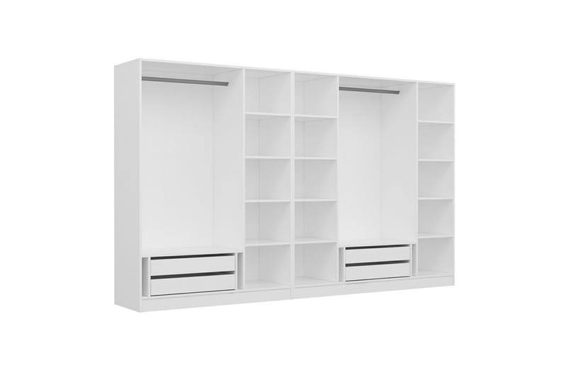 Fruitland Garderobe 315 cm - Hvit - Oppbevaring - Klesoppbevaring - Garderober & garderobesystem - Garderobeskap & klesskap