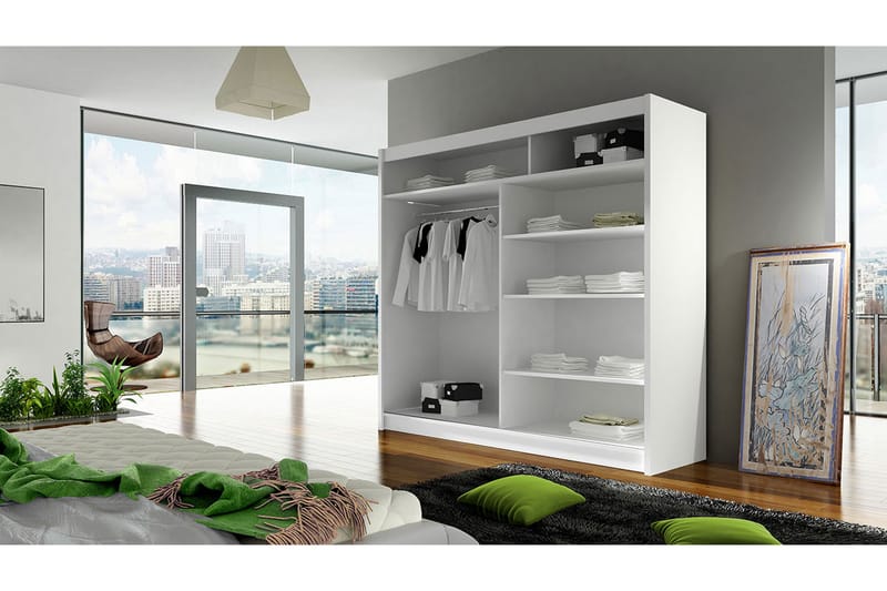 Garderobe Prag LED-belysning - Svart - Oppbevaring - Klesoppbevaring - Garderober & garderobesystem - Garderobeskap & klesskap