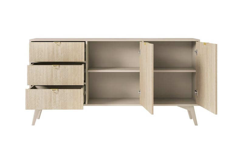 Klinkerville Kommode 158 cm - Beige - Oppbevaring - Klesoppbevaring - Garderober & garderobesystem - Garderobeskap & klesskap