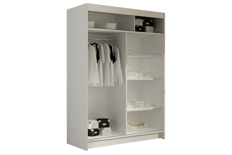 Miami Garderobe 120x58x200 cm - Oppbevaring - Klesoppbevaring - Garderober & garderobesystem - Garderobeskap & klesskap