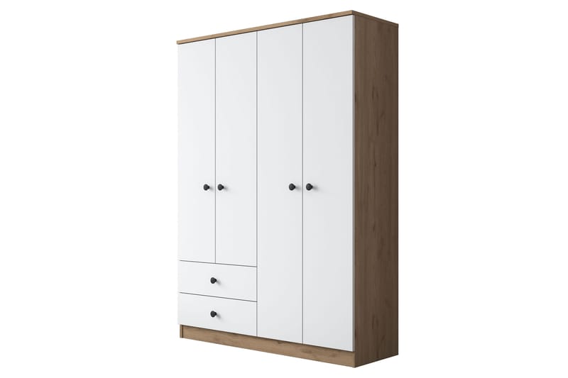 Rinorea Garderobe 120x170 cm - Brun - Oppbevaring - Klesoppbevaring - Garderober & garderobesystem - Garderobeskap & klesskap