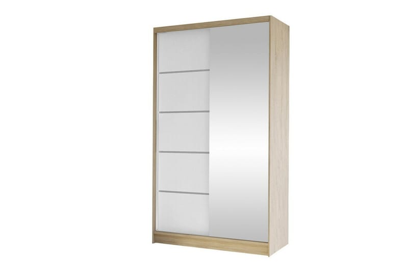 Glenmore Garderobe m. Speil - Hvid - Oppbevaring - Klesoppbevaring - Garderober & garderobesystem