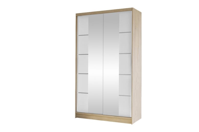 Glenmore Garderobe m. Speil - Hvid - Oppbevaring - Klesoppbevaring - Garderober & garderobesystem