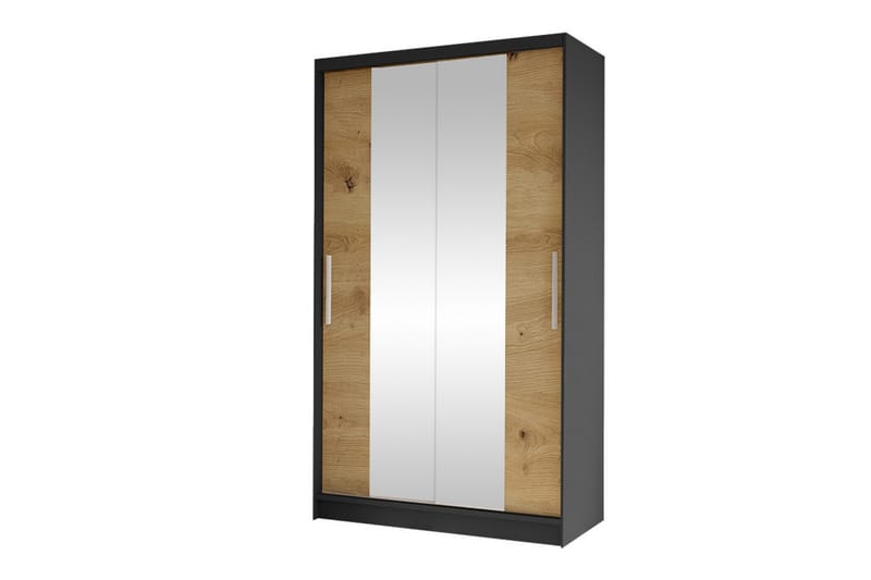 Glenmore Garderobe m. Speil - Svart - Oppbevaring - Klesoppbevaring - Garderober & garderobesystem