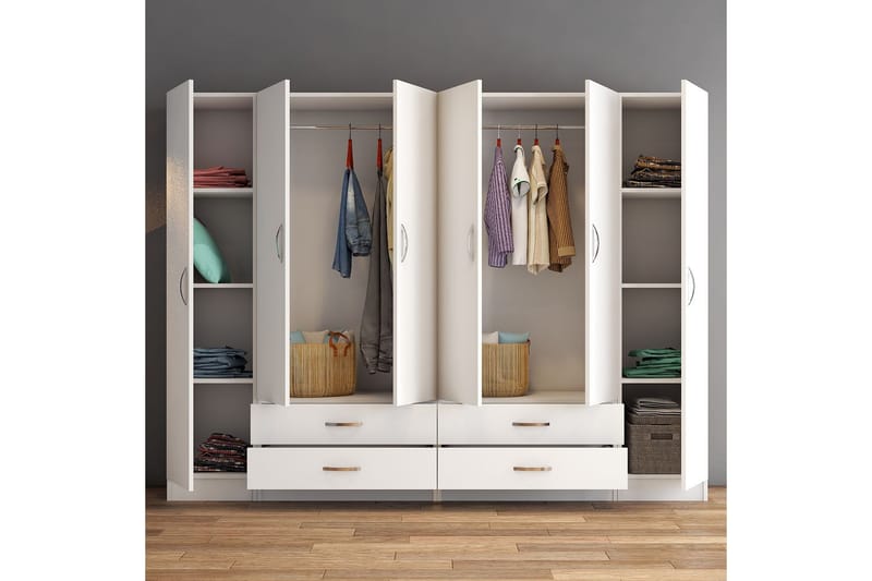 GRD Garderobe 240 cm - Hvit - Garderober & garderobesystem - Garderobeskap & klesskap