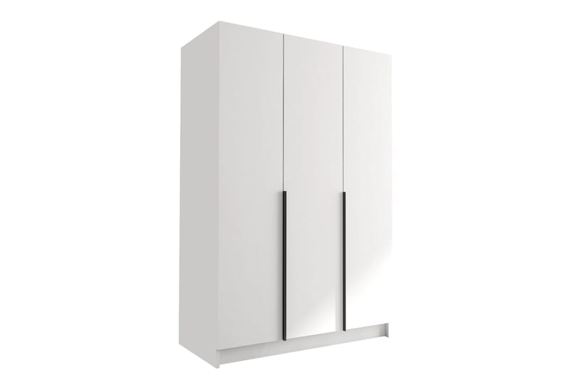 Herrljunga Garderobe 150 cm - Hvit/Svart - Oppbevaring - Klesoppbevaring - Garderober & garderobesystem