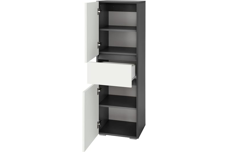 Hudnall Garderobe 38x35 cm Lav - Antrasitt/Natur - Oppbevaring - Klesoppbevaring - Garderober & garderobesystem