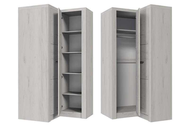 Indianapolis Garderobe 106x58x192 cm - Oppbevaring - Klesoppbevaring - Garderober & garderobesystem