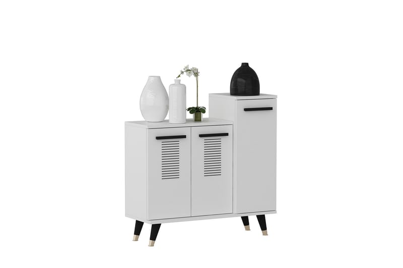 Asimo Skohylle Garderobeskap 90x90,6 cm Hvit - Hanah Home - Oppbevaring - Klesoppbevaring - Garderober & garderobesystem - Innredning garderobe - Skohylle garderobe