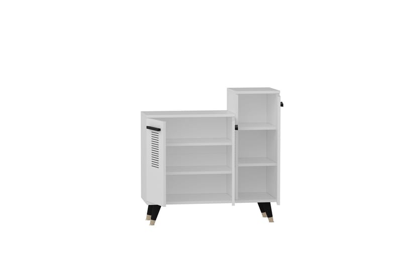 Asimo Skohylle Garderobeskap 90x90,6 cm Hvit - Hanah Home - Oppbevaring - Klesoppbevaring - Garderober & garderobesystem - Innredning garderobe - Skohylle garderobe