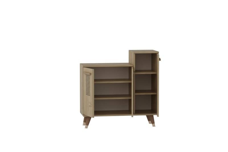 Asimo Skohylle/Garderobe 90x90,6 cm Brun - Hanah Home - Oppbevaring - Klesoppbevaring - Garderober & garderobesystem - Innredning garderobe - Skohylle garderobe