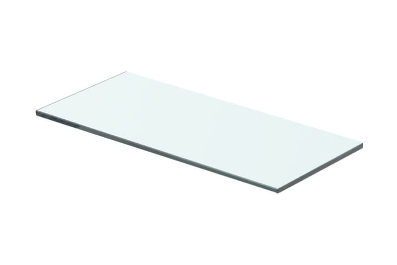 Hyllepaneler 2 stk klart glass 40x12 cm - Oppbevaring - Klesoppbevaring - Garderober & garderobesystem - Innredning garderobe - Hylleplan til garderobe