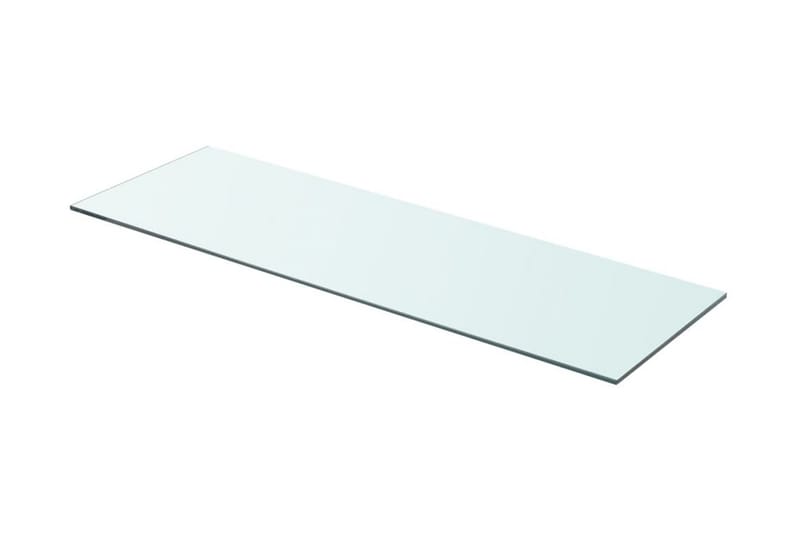 Hyllepaneler 2 stk klart glass 80x25 cm - Oppbevaring - Klesoppbevaring - Garderober & garderobesystem - Innredning garderobe - Hylleplan til garderobe