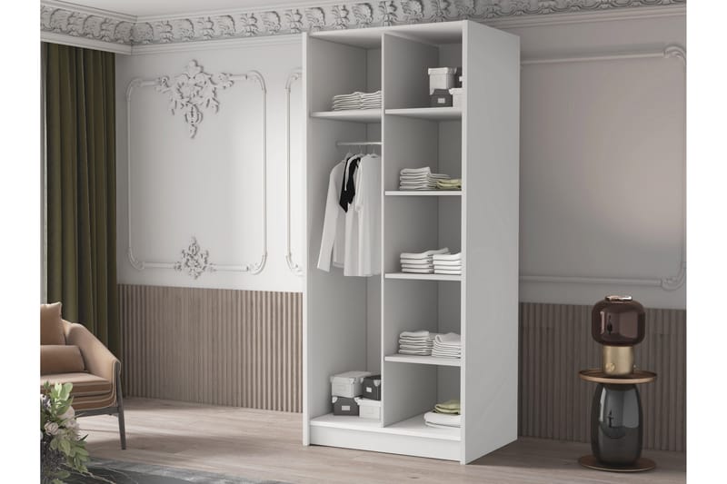 Julissa Garderobe 100 cm - Svart - Oppbevaring - Klesoppbevaring - Garderober & garderobesystem