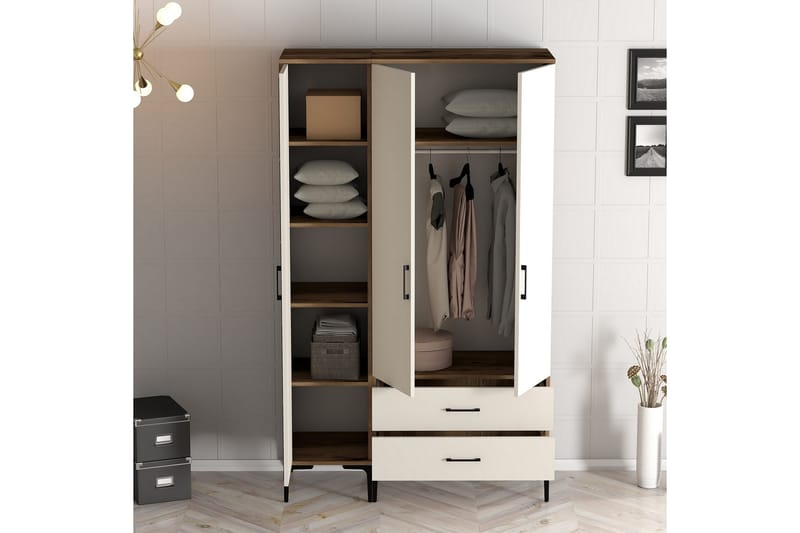 Kumsal Garderobe 120 cm - Cream - Oppbevaring - Klesoppbevaring - Garderober & garderobesystem