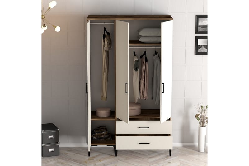 Kumsal Garderobe 120 cm - Cream - Oppbevaring - Klesoppbevaring - Garderober & garderobesystem