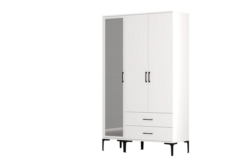 Kumsal Garderobe 120 cm - Hvit - Oppbevaring - Klesoppbevaring - Garderober & garderobesystem