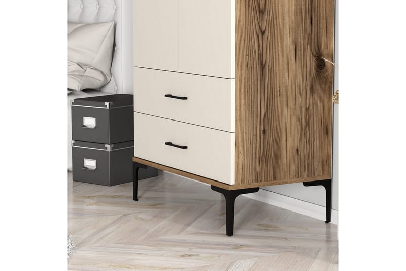 Kumsal Garderobe 80 cm - Cream - Oppbevaring - Klesoppbevaring - Garderober & garderobesystem