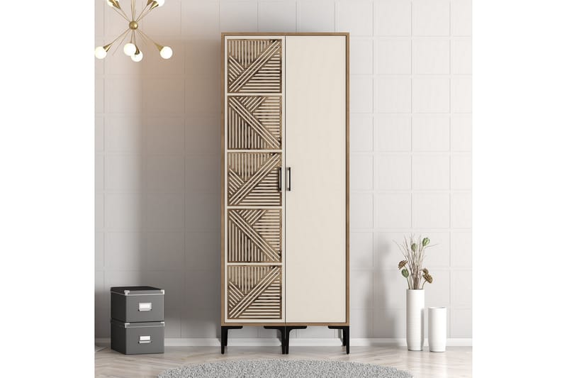 Kumsal Garderobe 80 cm - Cream - Oppbevaring - Klesoppbevaring - Garderober & garderobesystem