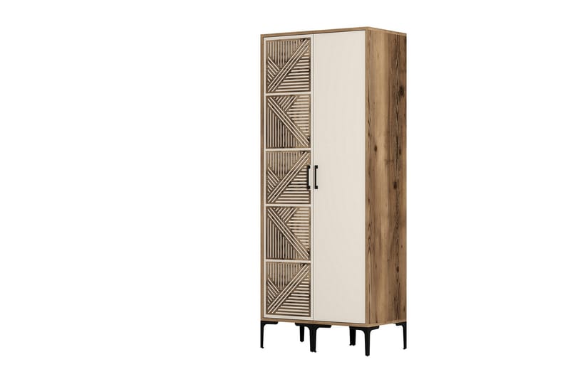 Kumsal Garderobe 80 cm - Cream - Oppbevaring - Klesoppbevaring - Garderober & garderobesystem