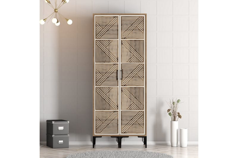 Kumsal Garderobe 80 cm - Cream - Oppbevaring - Klesoppbevaring - Garderober & garderobesystem