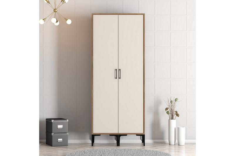 Kumsal Garderobe 80 cm - Cream - Oppbevaring - Klesoppbevaring - Garderober & garderobesystem