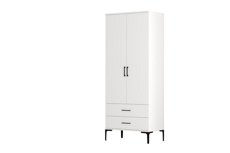 Kumsal Garderobe 80 cm - Hvit - Oppbevaring - Klesoppbevaring - Garderober & garderobesystem