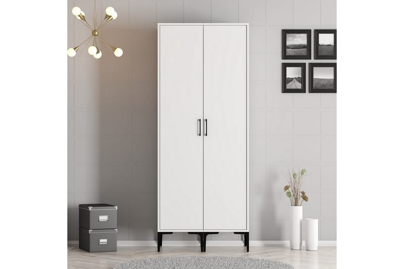 Kumsal Garderobe 80 cm - Hvit - Oppbevaring - Klesoppbevaring - Garderober & garderobesystem