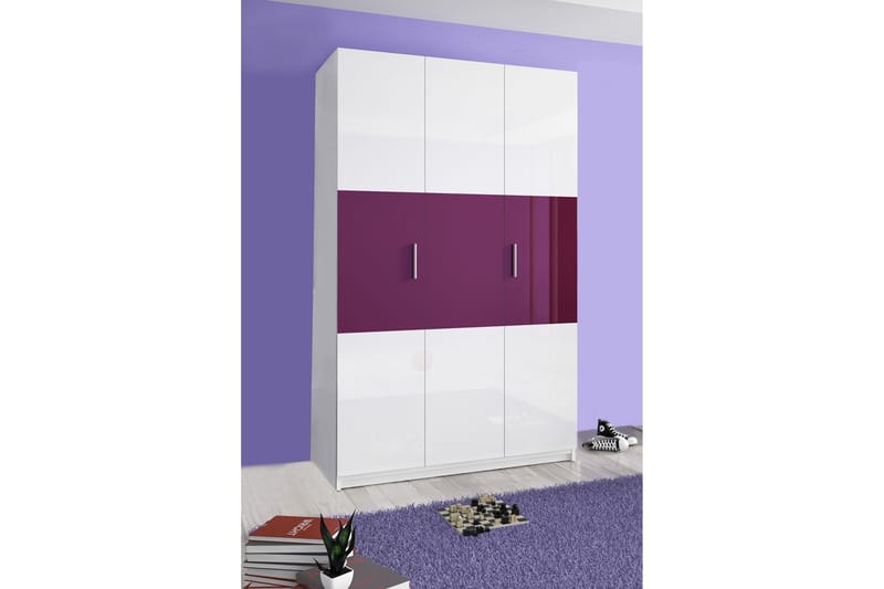 Liesha Garderobe 120 cm - Lilla - Oppbevaring - Klesoppbevaring - Garderober & garderobesystem