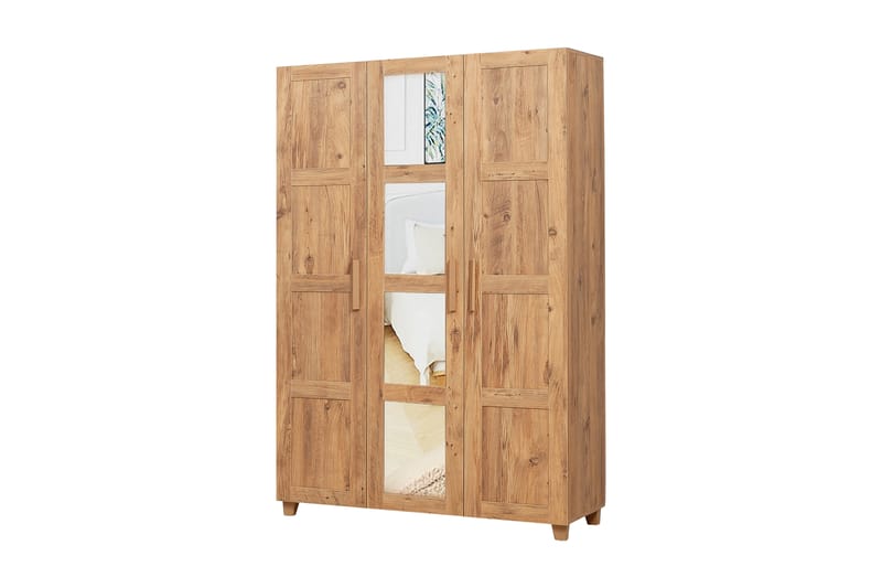 Linsy Garderobe 189 cm - Tre / Natur - Oppbevaring - Klesoppbevaring - Garderober & garderobesystem