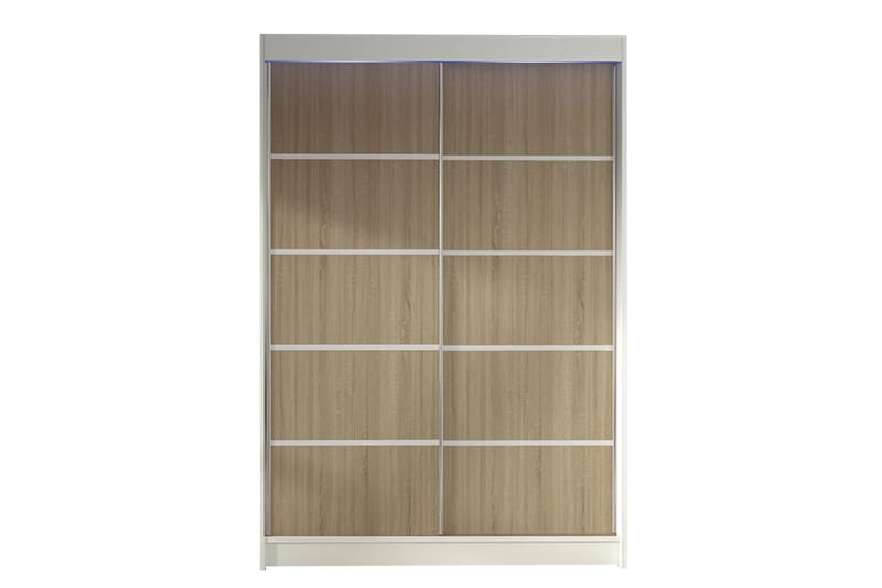 Liverpool Garderobe 120x200 cm - Brun/Hvit - Oppbevaring - Klesoppbevaring - Garderober & garderobesystem