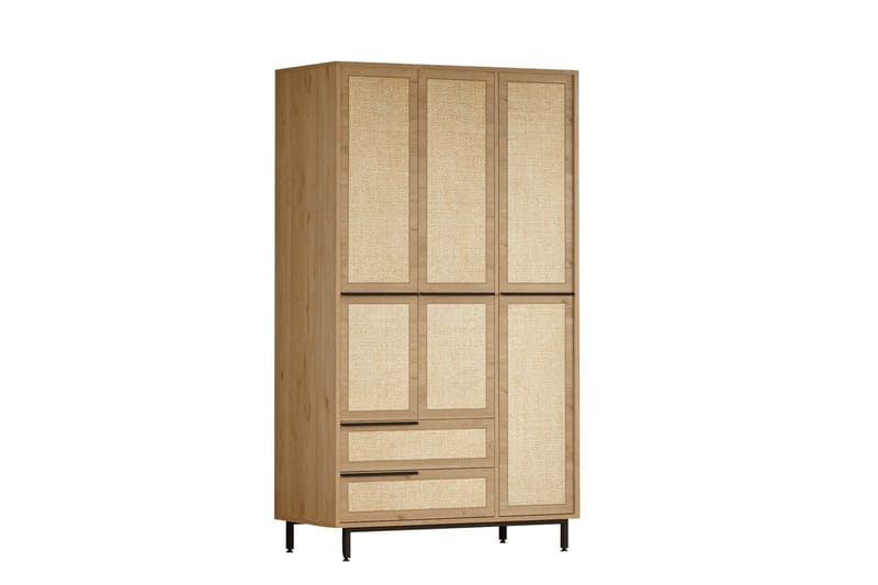 Liyakat Garderobe 112,2 cm - Eik - Oppbevaring - Klesoppbevaring - Garderober & garderobesystem