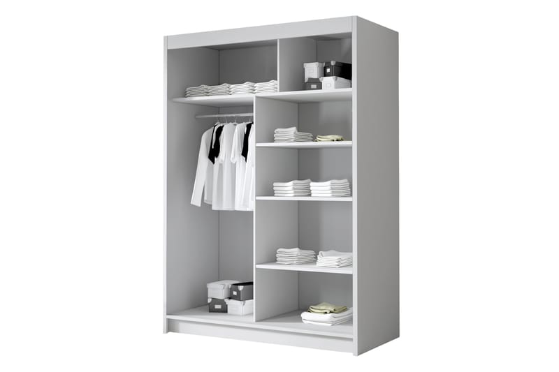 Lungos Garderobe 120x200 cm - Beige - Oppbevaring - Klesoppbevaring - Garderober & garderobesystem