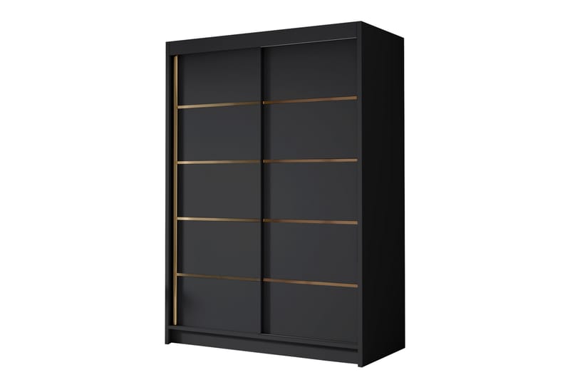 Lungos Garderobe 120x200 cm - Svart - Oppbevaring - Klesoppbevaring - Garderober & garderobesystem