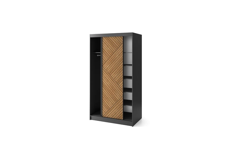 Marrphy Garderobe 120x220 cm - Brun - Oppbevaring - Klesoppbevaring - Garderober & garderobesystem