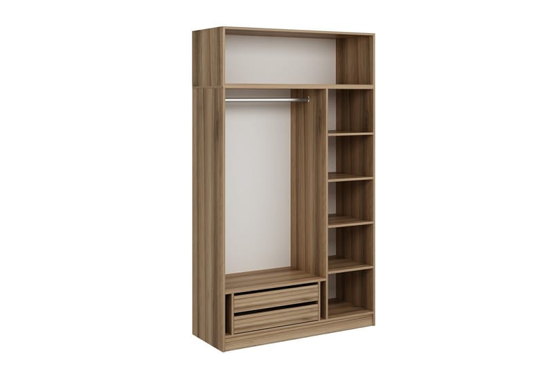 Minar Garderobe 135 cm - Brun - Oppbevaring - Klesoppbevaring - Garderober & garderobesystem