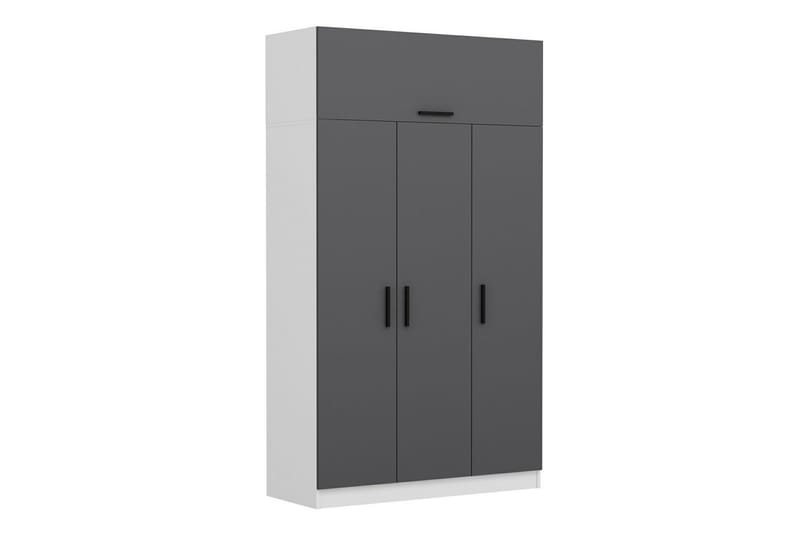 Minar Garderobe 135 cm - Grå/Hvit - Oppbevaring - Klesoppbevaring - Garderober & garderobesystem