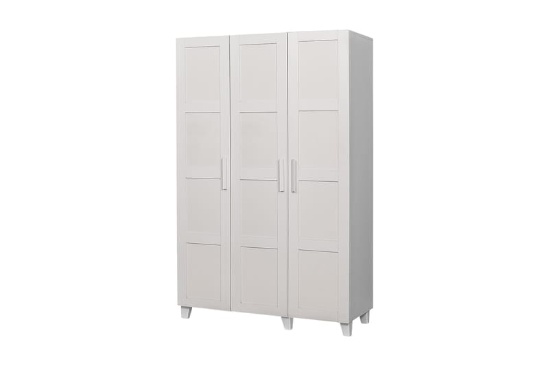 Nancey Garderobe 189 cm - Hvit - Oppbevaring - Klesoppbevaring - Garderober & garderobesystem