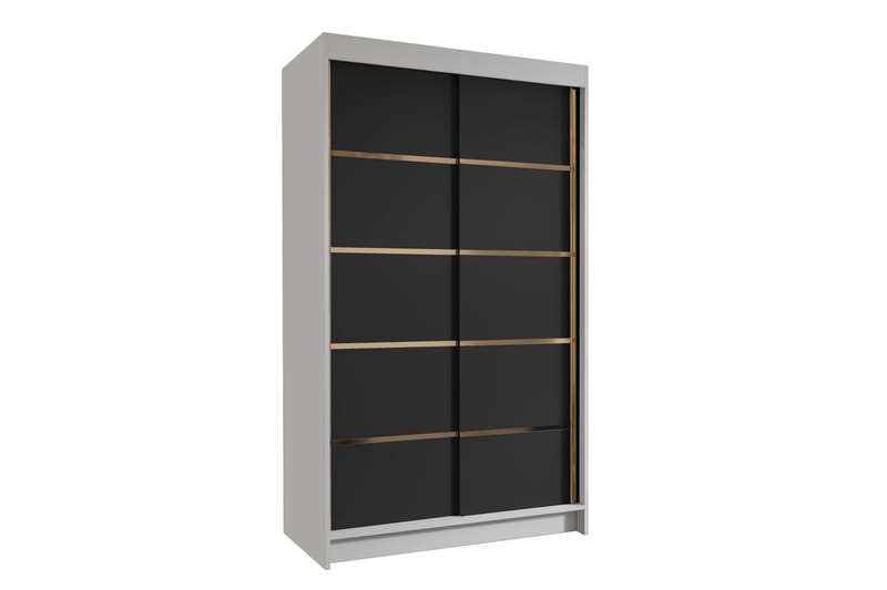 Narbonne Garderobe 100x200 cm - Svart/Hvit - Oppbevaring - Klesoppbevaring - Garderober & garderobesystem