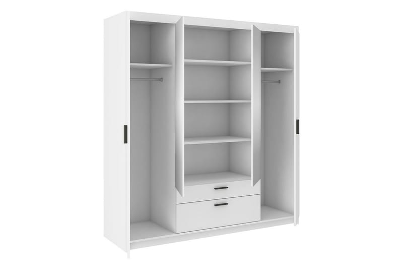 Norrbyn Garderobe med Speil 53x190x176,3 cm - Sonomaeik - Oppbevaring - Klesoppbevaring - Garderober & garderobesystem