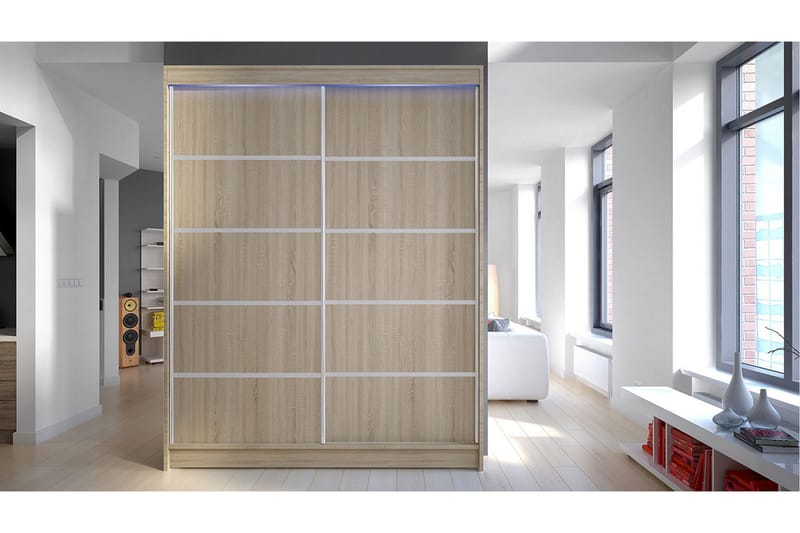 Pickering Garderobe 150x200 cm - Beige - Oppbevaring - Klesoppbevaring - Garderober & garderobesystem