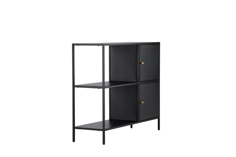 Salta Garderobe 100x75 cm - Svart - Oppbevaring - Klesoppbevaring - Garderober & garderobesystem - Garderobeskap & klesskap