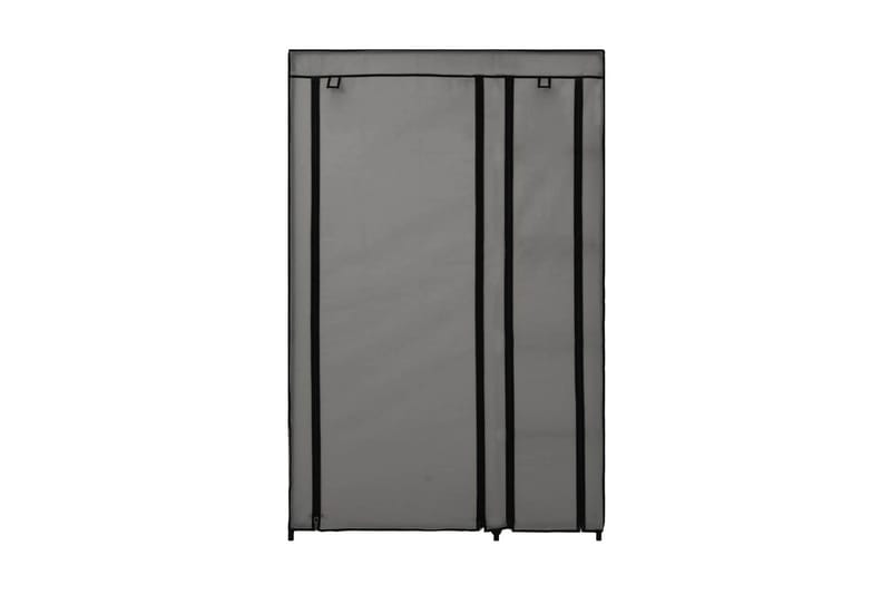 Sammenleggbar garderobe grå 110x45x175 cm stoff - Oppbevaring - Klesoppbevaring - Garderober & garderobesystem