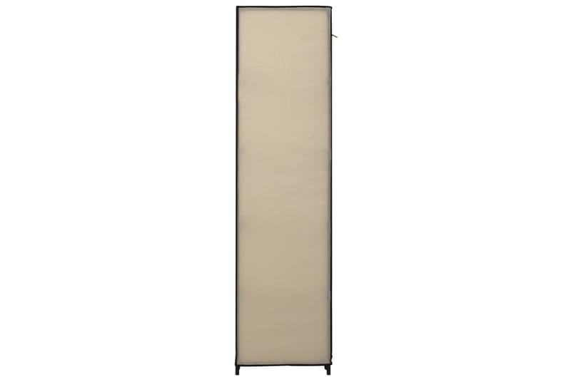 Sammenleggbar garderobe kremfarget 110x45x175 cm stoff - Oppbevaring - Klesoppbevaring - Garderober & garderobesystem