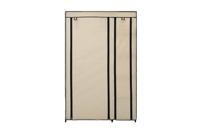 Sammenleggbare garderober 2stk kremfarget 110x45x175cm stoff - Oppbevaring - Klesoppbevaring - Garderober & garderobesystem