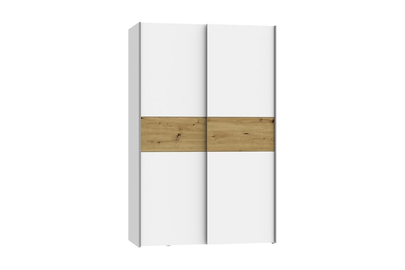 Shipts Garderobe 62x120 cm - Hvit/Brun - Oppbevaring - Klesoppbevaring - Garderober & garderobesystem