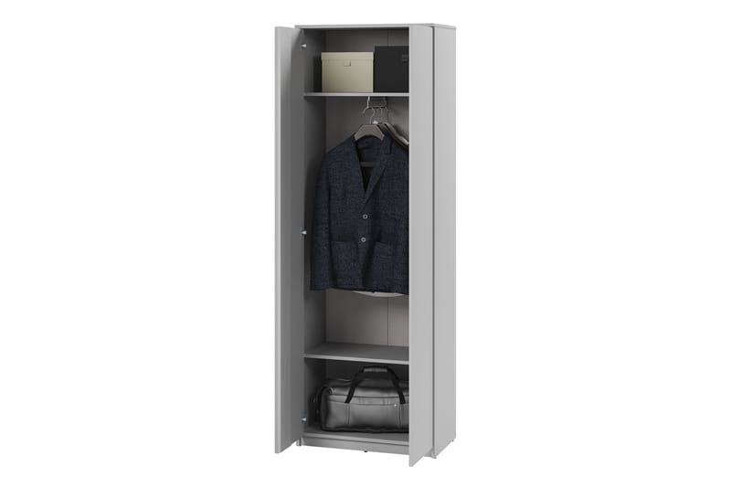 Simply Garderobe 69 cm - Grå - Oppbevaring - Klesoppbevaring - Garderober & garderobesystem