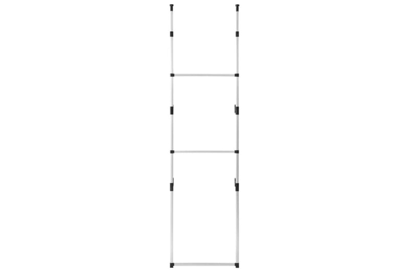 Teleskopisk garderobesystem med stenger aluminium - Oppbevaring - Klesoppbevaring - Garderober & garderobesystem