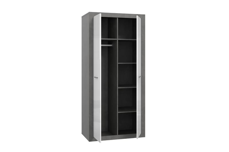 Tolovgrad Garderobe 54x92 cm - Grå/Hvit - Oppbevaring - Klesoppbevaring - Garderober & garderobesystem