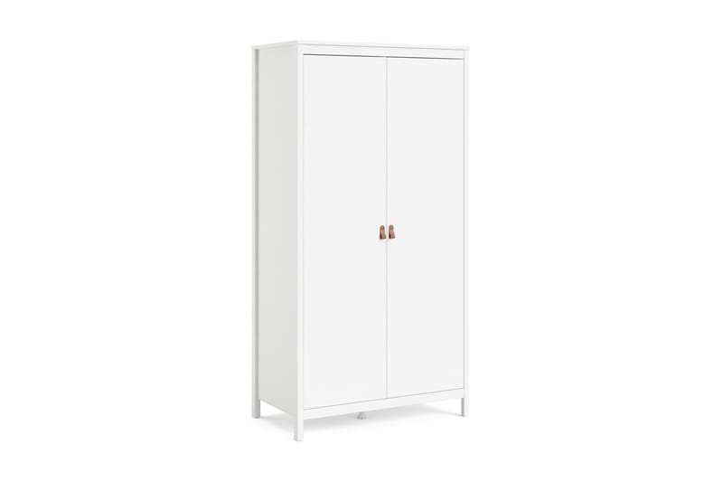 Vallvidera Garderobe 58x102 cm - Hvit/Natur - Oppbevaring - Klesoppbevaring - Garderober & garderobesystem